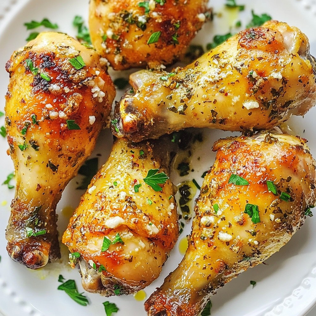 Garlic Parmesan Air Fryer Chicken Drumsticks Delight