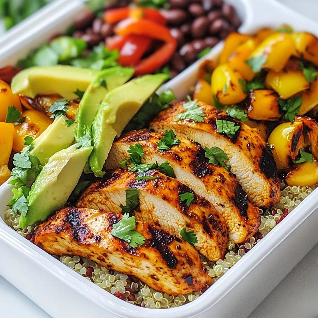 Meal Prep Spicy Grilled Chicken with Quinoa Delight