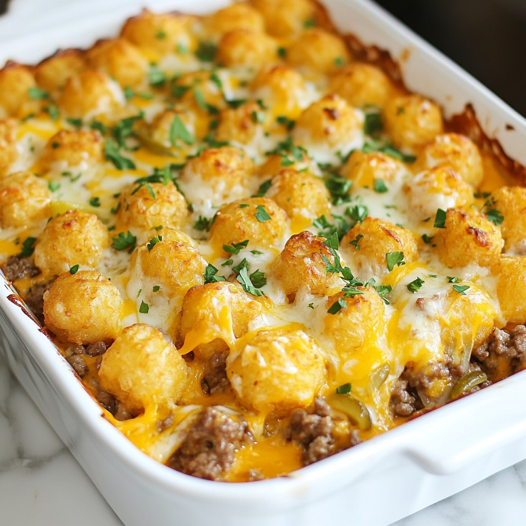 Cheeseburger Tater Tot Casserole Simple Comfort Food