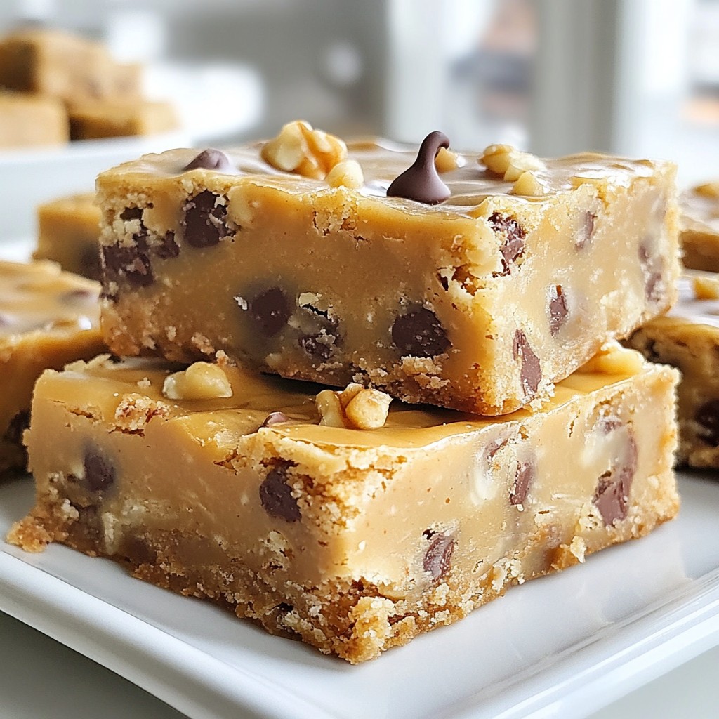 No-Bake Cookie Dough Bars Easy and Delicious Treat