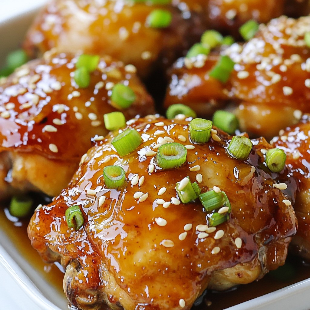 Honey Garlic Chicken Thighs Flavorsome and Simple Meal