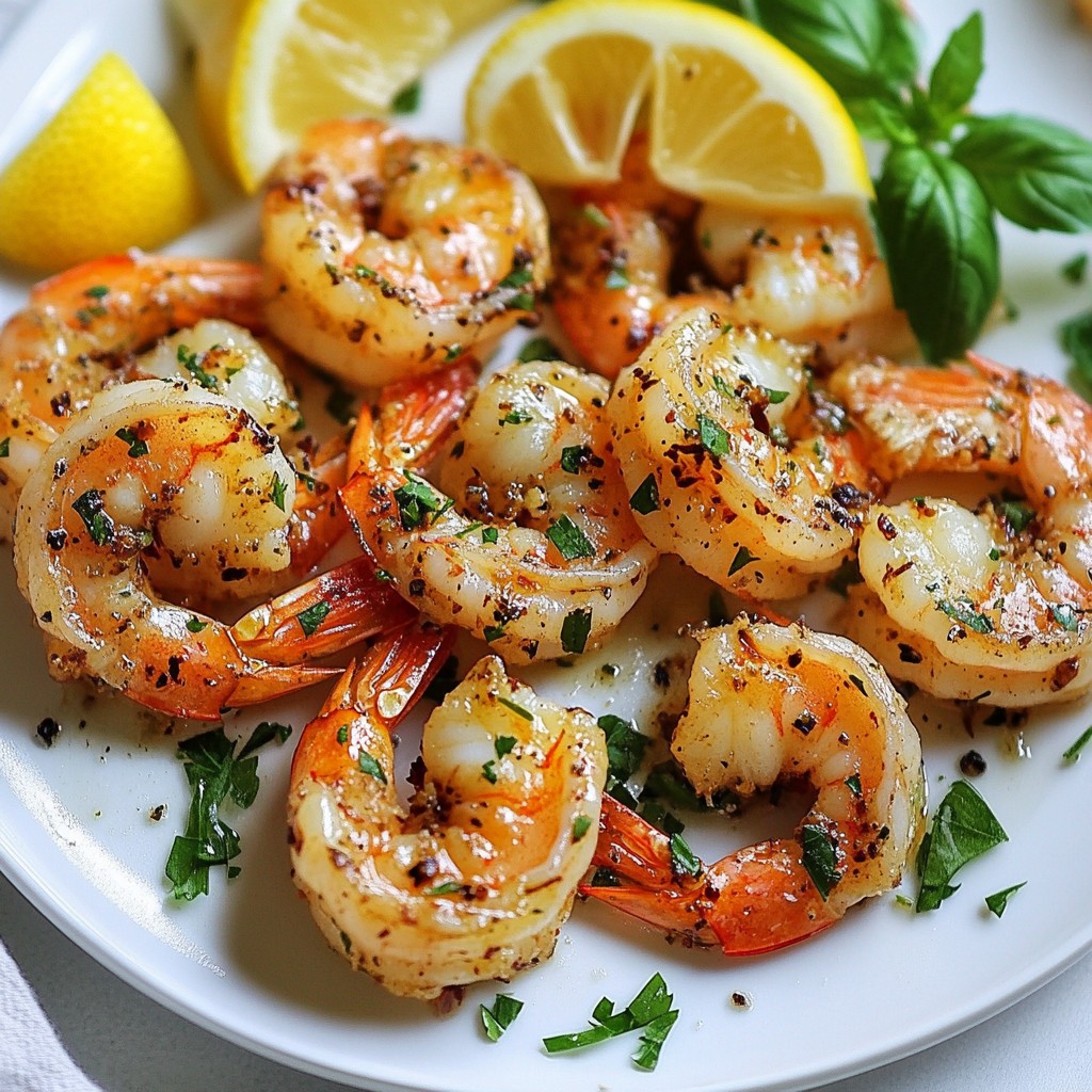 Garlic Herb Air Fryer Shrimp Quick and Flavorful Treat