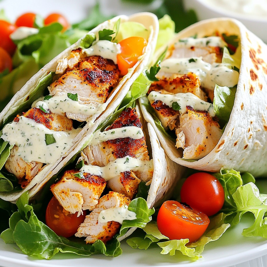 Cajun Chicken Caesar Wraps Flavorful and Simple Meal