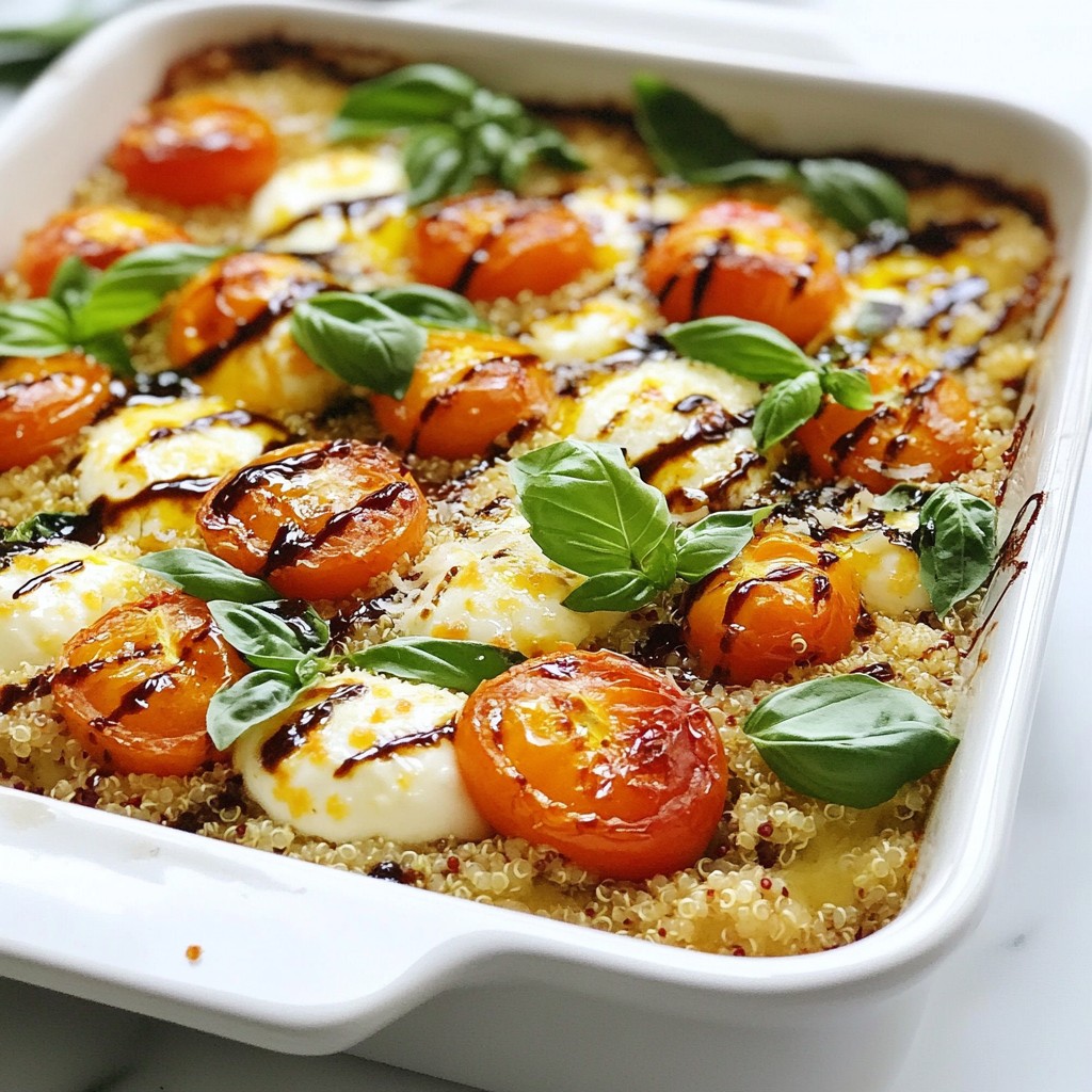 Caprese Quinoa Bake Flavorful and Healthy Dish