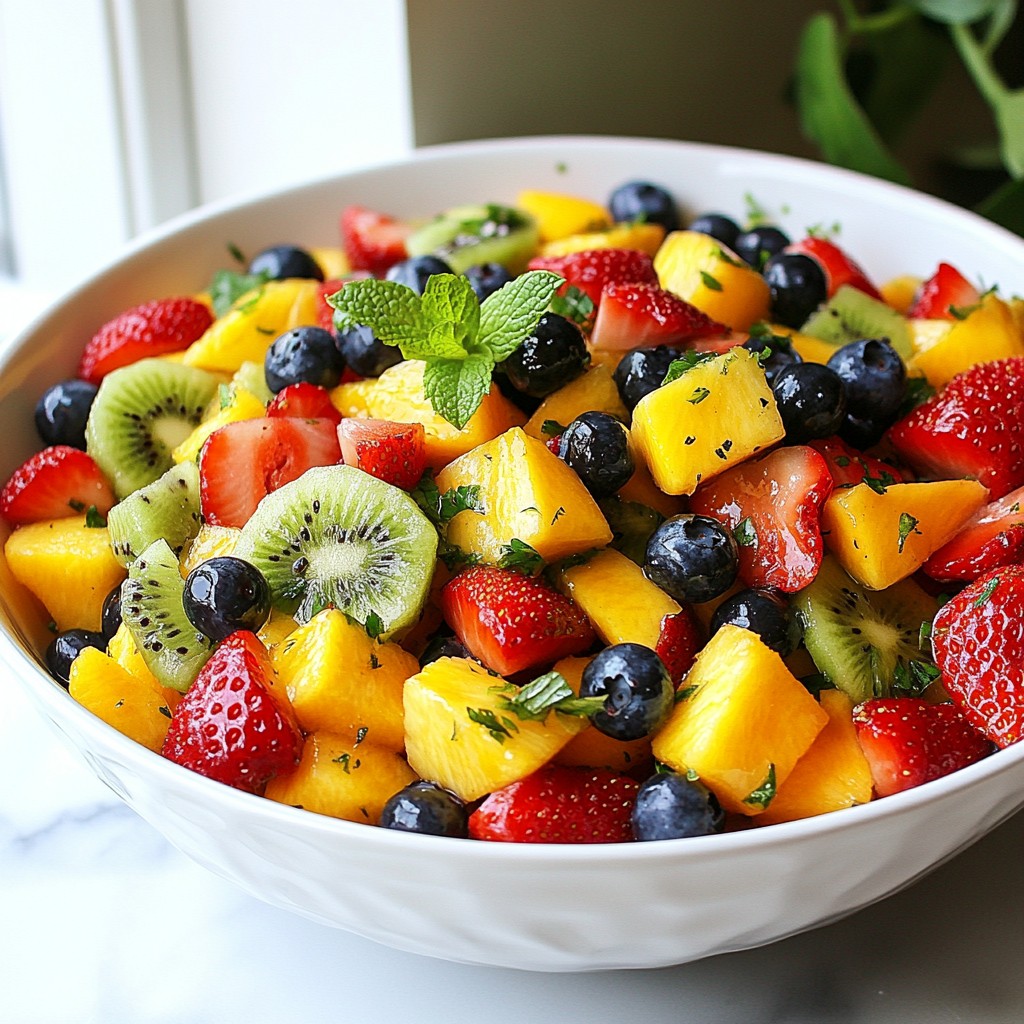 Honey Lime Fruit Salad Refreshing and Easy Recipe