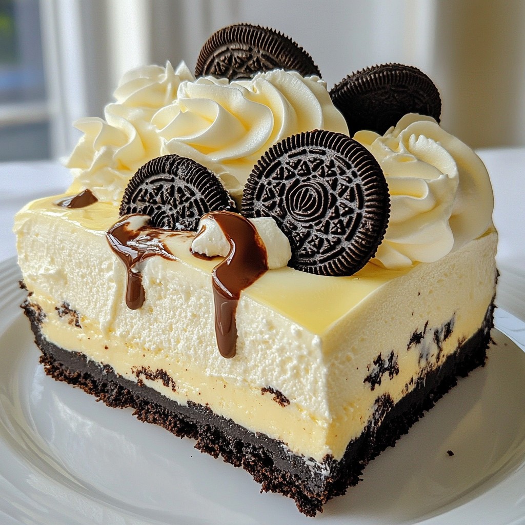 Oreo Cookie Cheesecake Rich and Creamy Dessert Delight