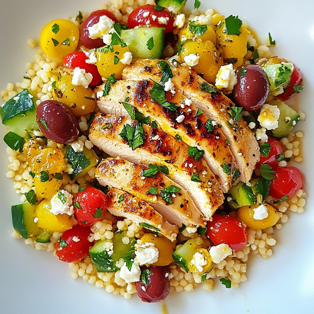 Mediterranean Chicken Breast with Couscous Delight
