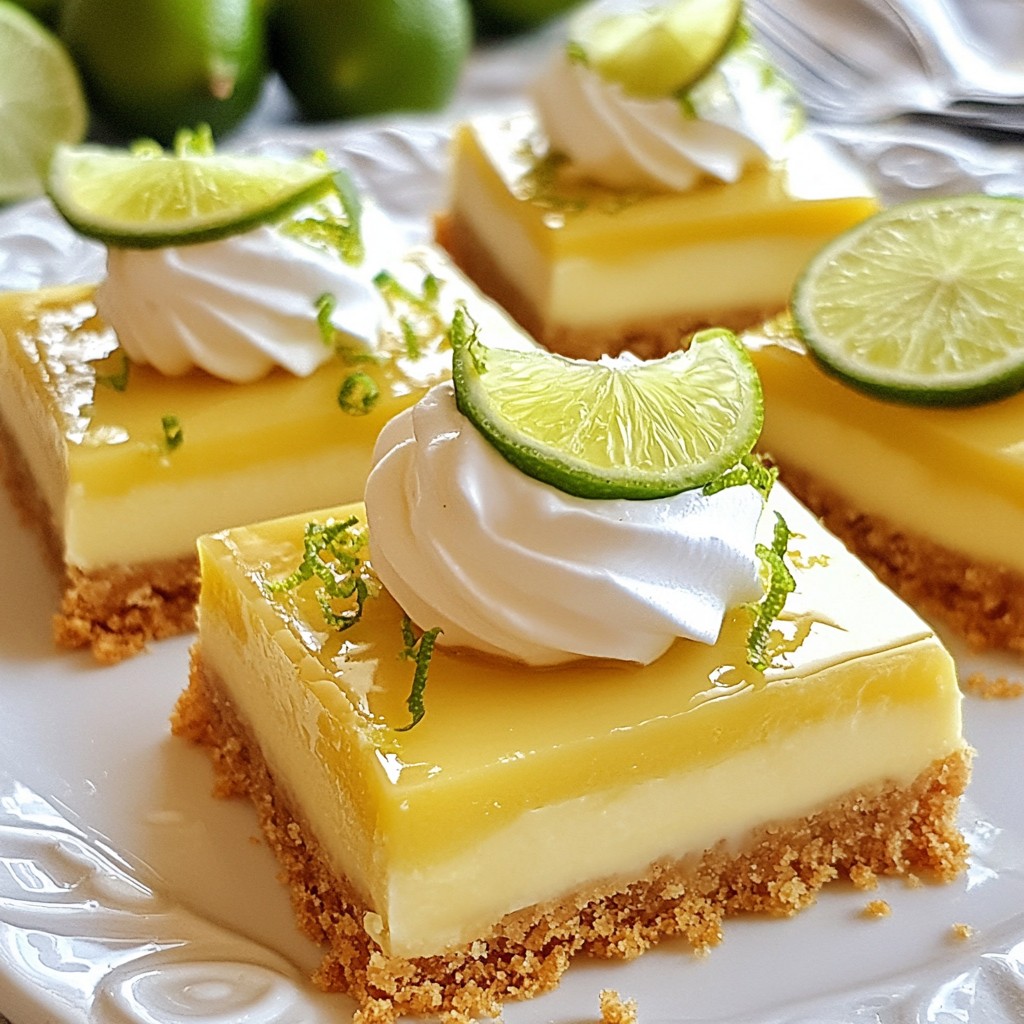 Key Lime Pie Bars Delightful Citrus Dessert Recipe