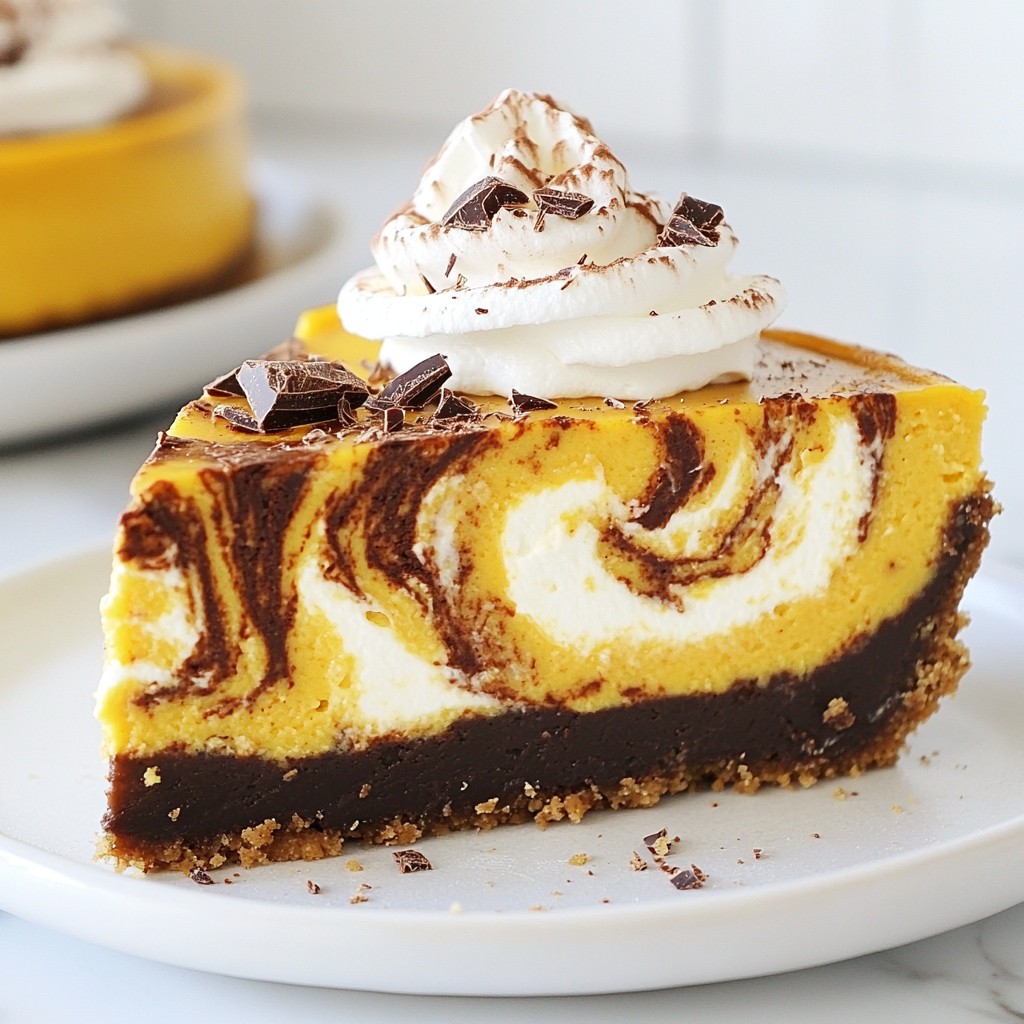 Chocolate Swirl Pumpkin Cheesecake Delightful Recipe