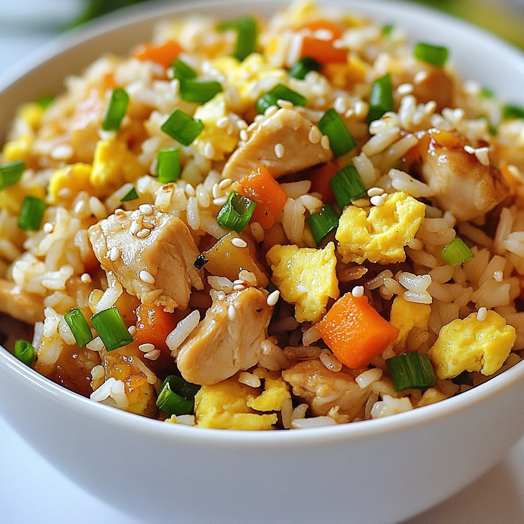 Hibachi Chicken Fried Rice Flavorful and Quick Meal