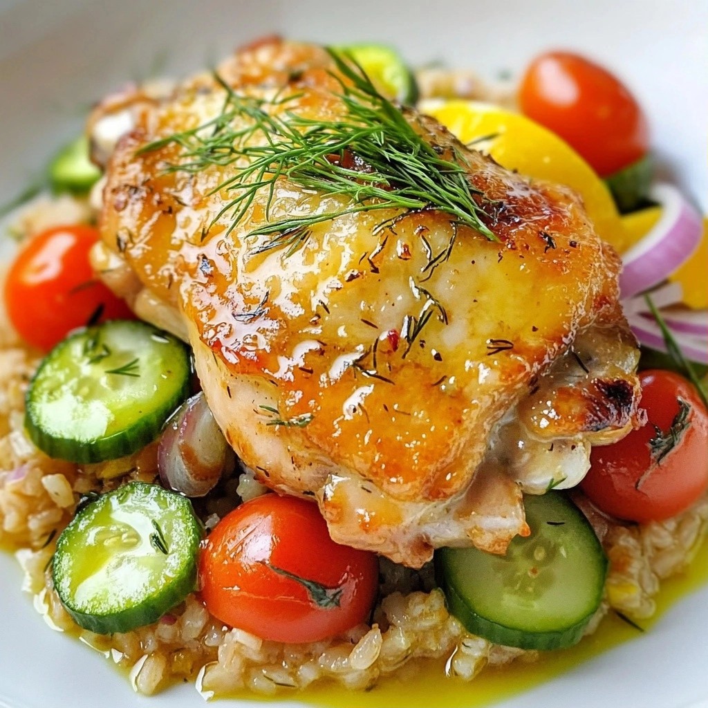 Meal Prep Lemon Dill Chicken Thighs with Farro Delight