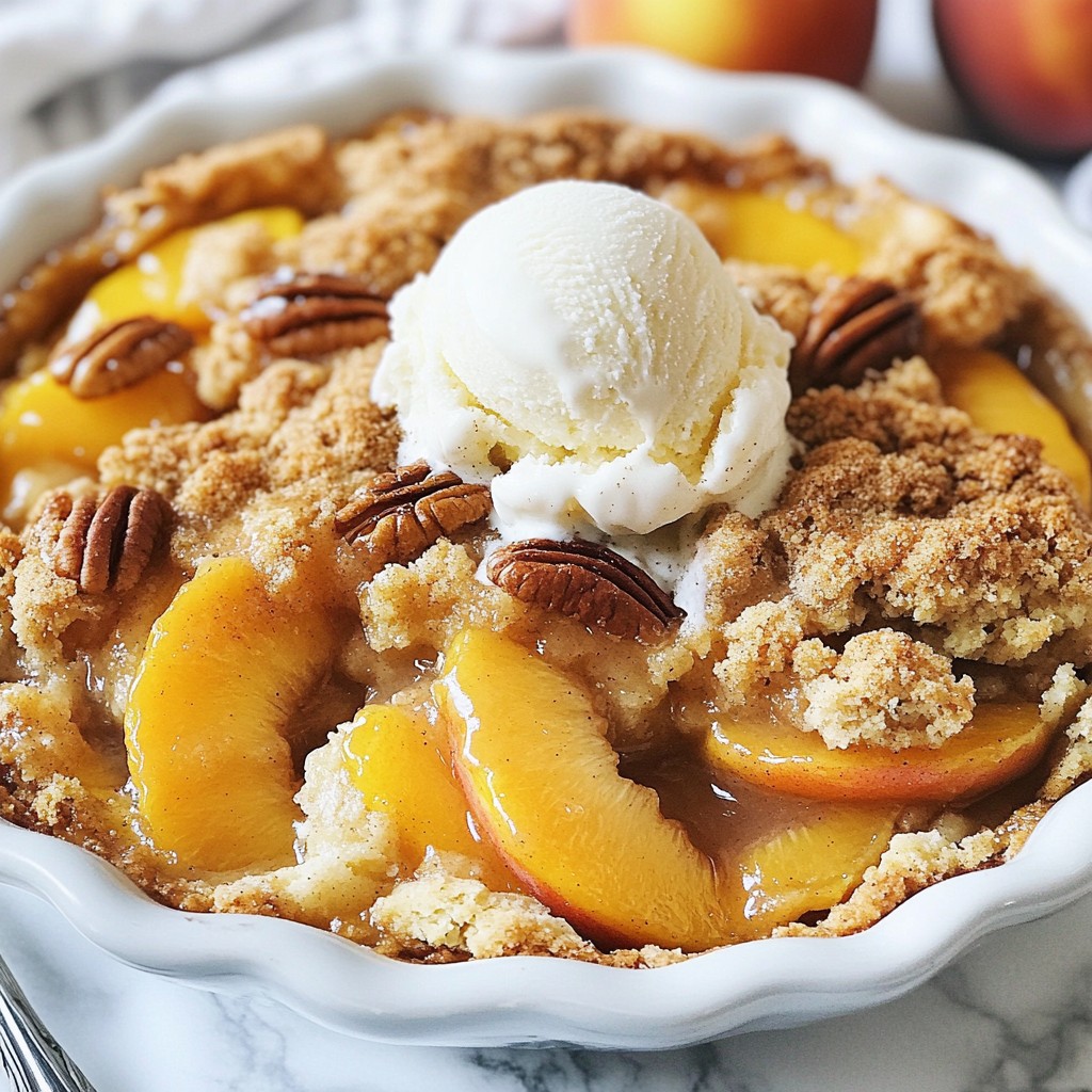 Peach Cobbler Dump Cake Simple and Delicious Dessert