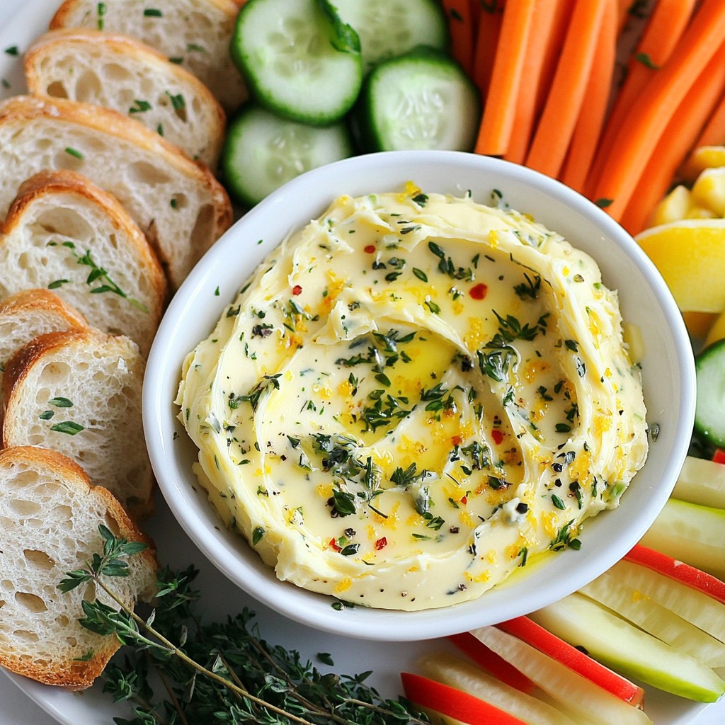 Garlic Herb Butter Board Easy and Flavorful Appetizer