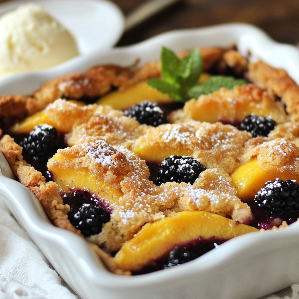 Blackberry Peach Cobbler Perfect for Any Occasion