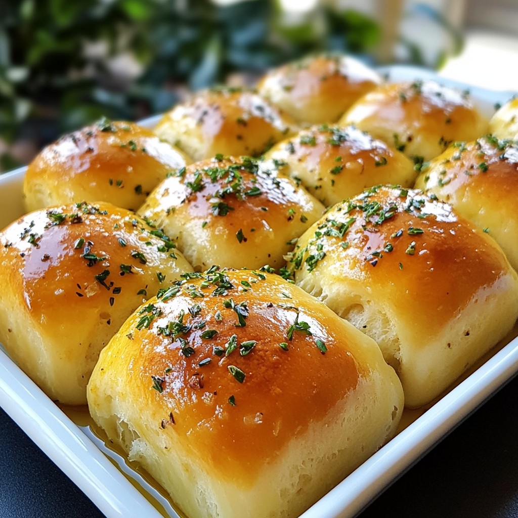 Garlic Herb Dinner Rolls Flavorful and Easy Recipe