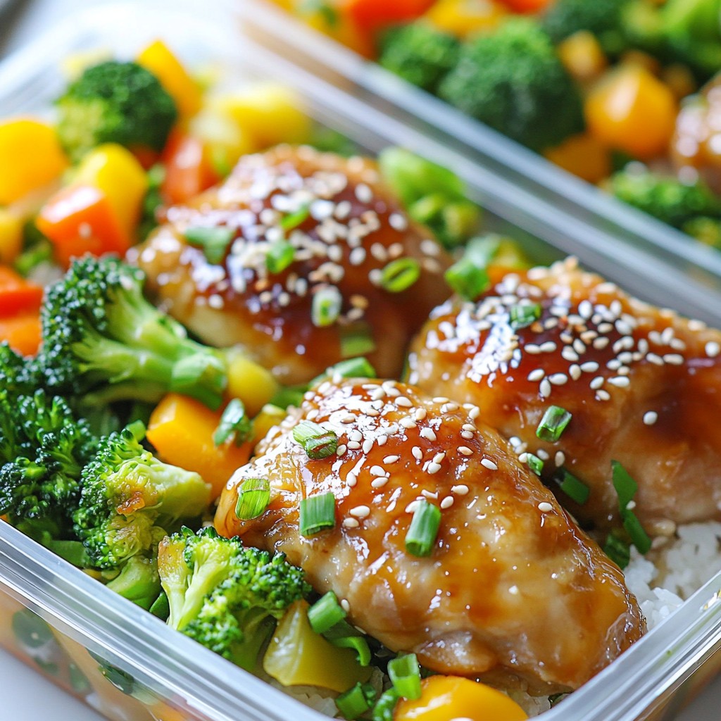 Teriyaki Chicken Meal Prep with Jasmine Rice Delight