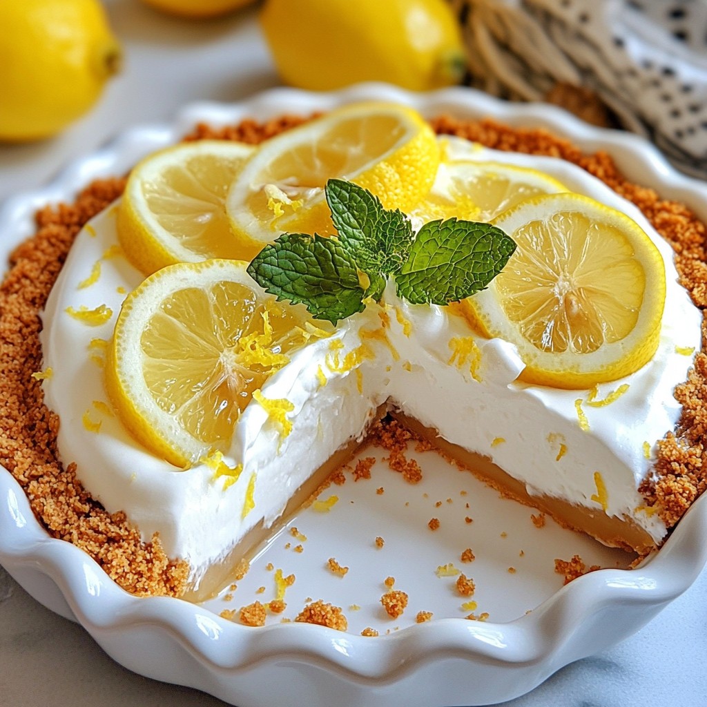 No-Bake Lemon Icebox Pie Refreshing Summer Delight
