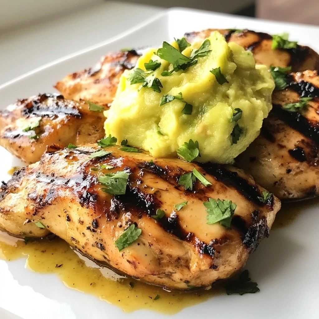 Zesty Lemon Grilled Chicken with Avocado Delight