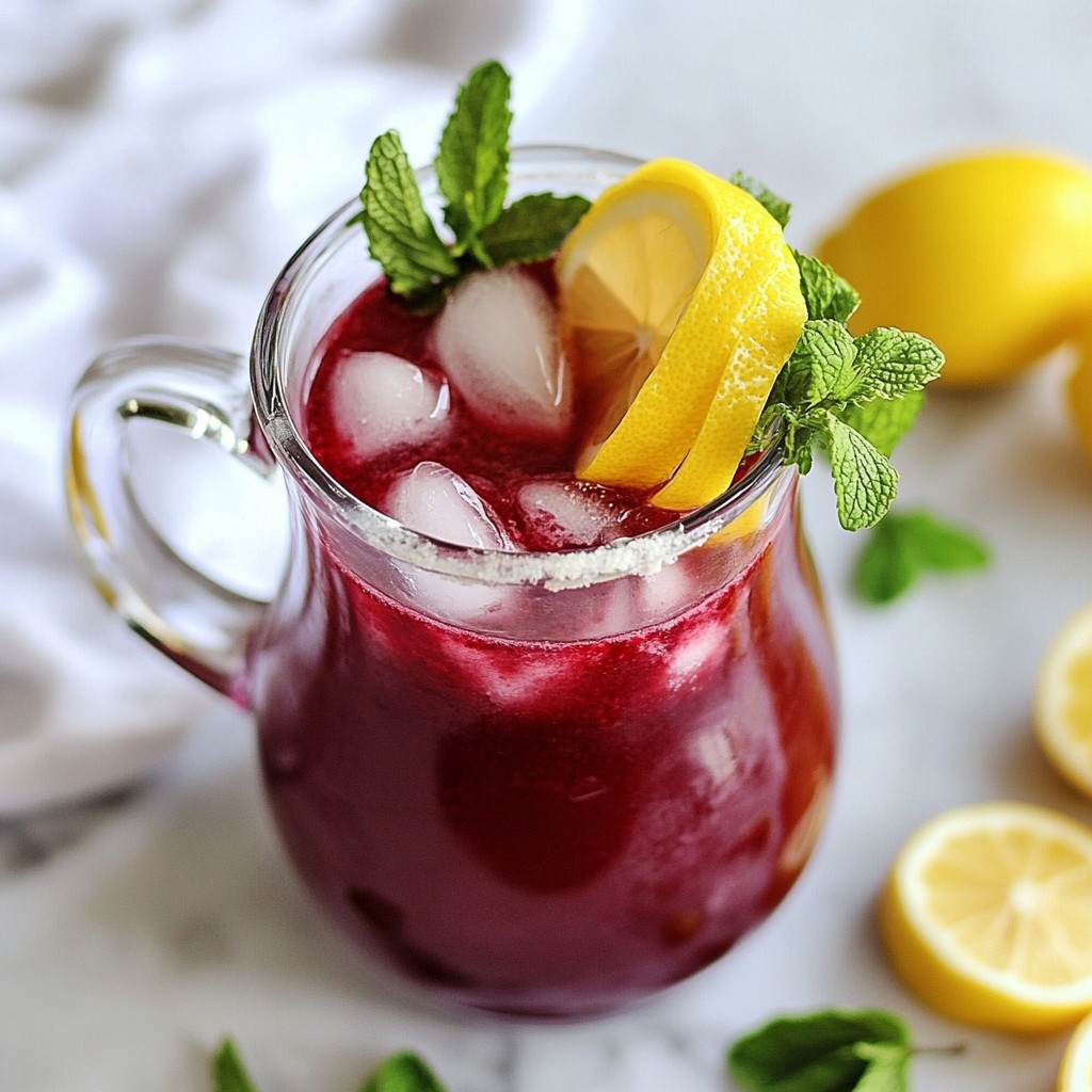 Blackberry Mint Lemonade Refreshing Summer Drink Delight