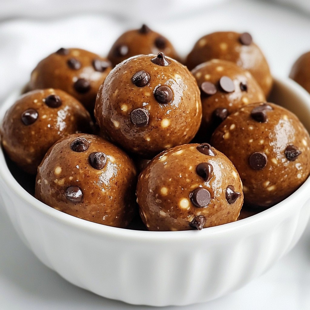 Chocolate Peanut Butter Protein Balls Easy Snack Idea