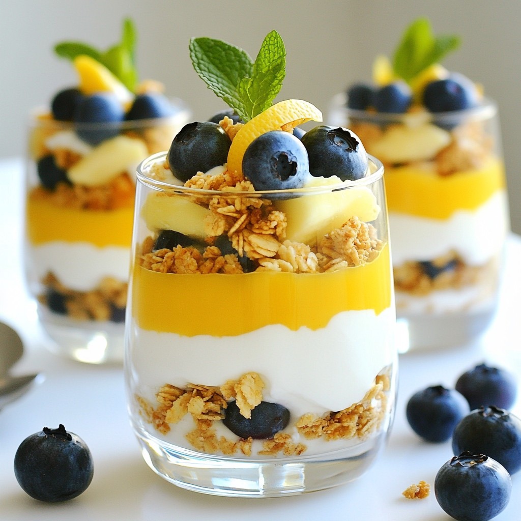 Lemon Blueberry Cheesecake Parfaits Fresh Delight