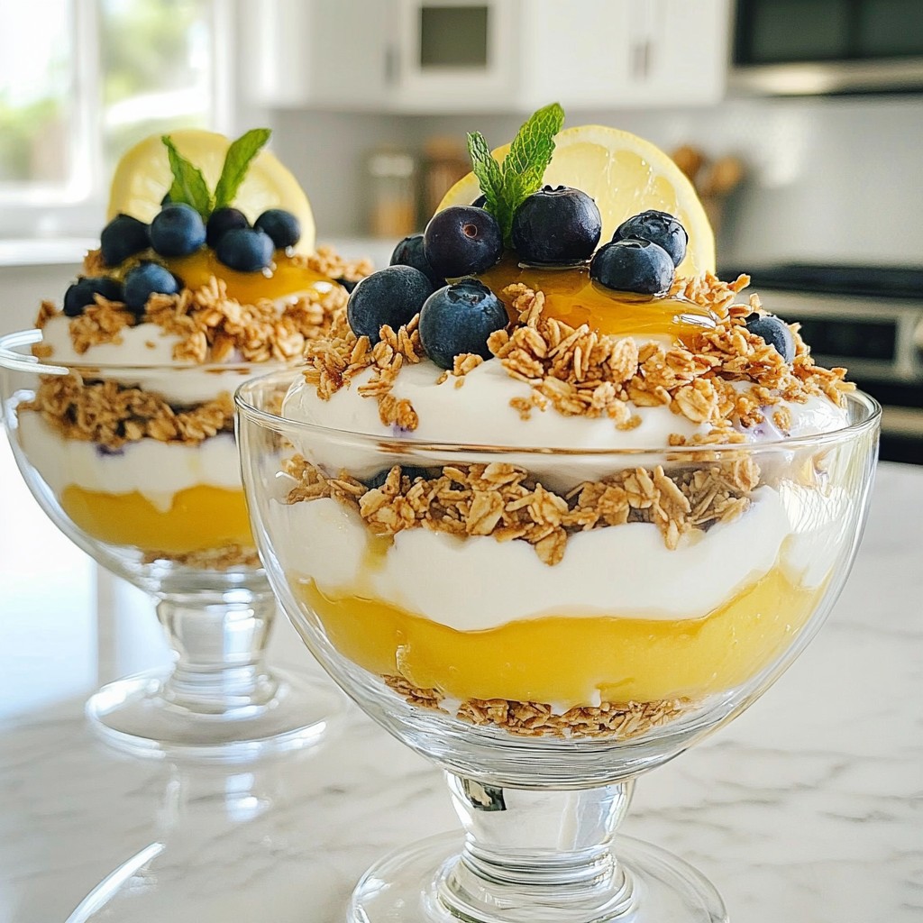 Lemon Blueberry Greek Yogurt Parfait Delight Recipe
