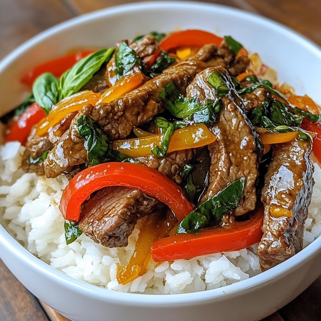 Thai Basil Beef Stir Fry Flavorful and Simple Recipe