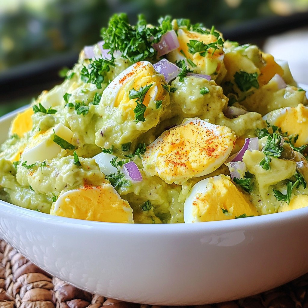 Creamy Avocado Egg Salad Simple and Healthy Recipe