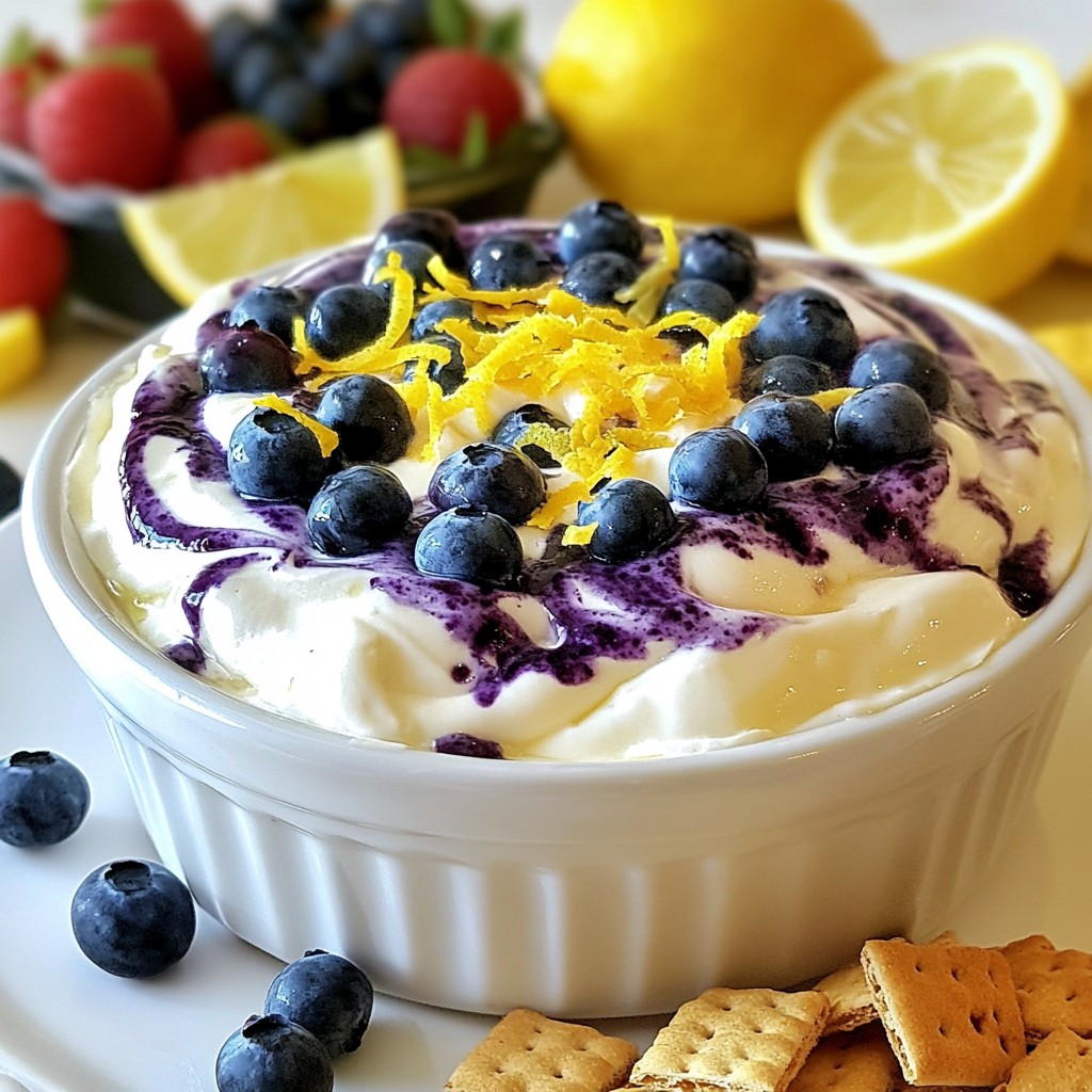 Blueberry Lemon Cheesecake Dip Simple and Tasty Treat