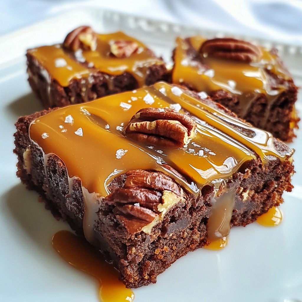 Caramel Pecan Turtle Brownies Decadent and Irresistible