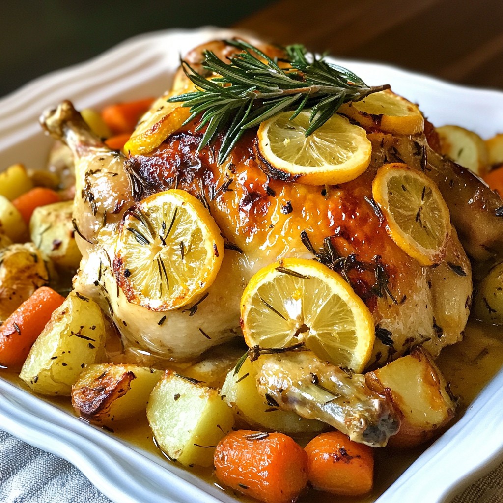 Lemon Rosemary Roasted Chicken Flavorful and Juicy