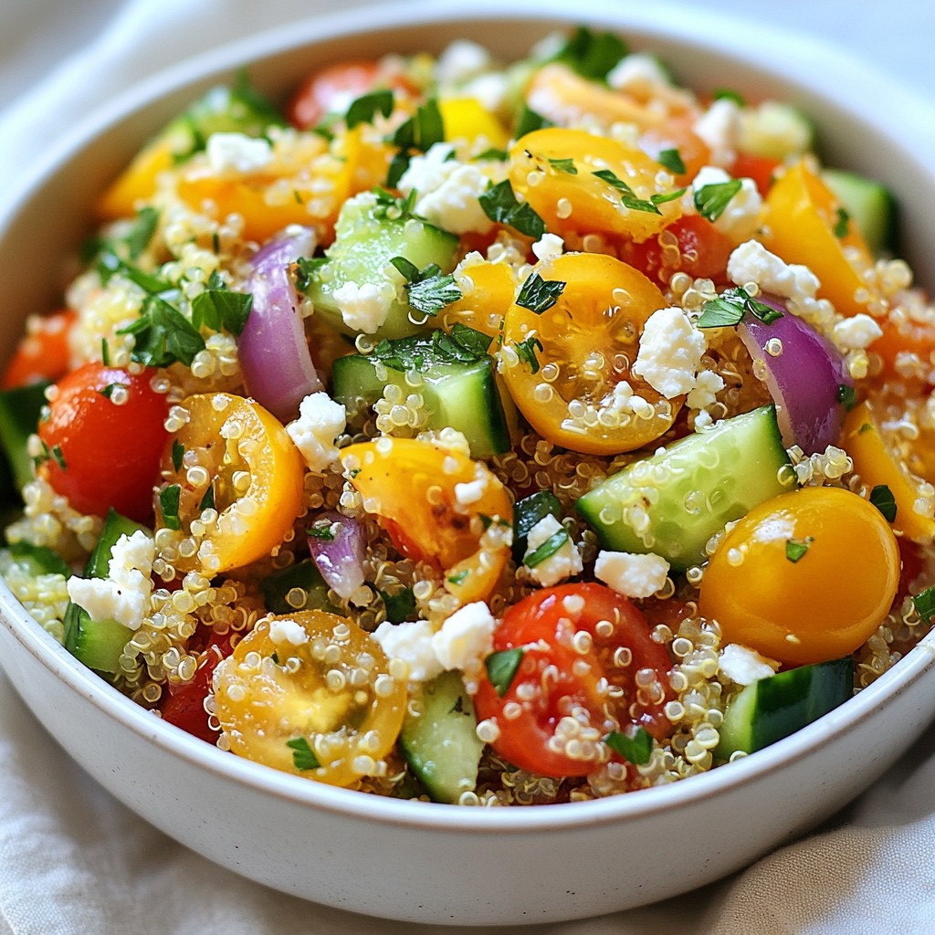 Lemon Garlic Quinoa Salad Fresh and Flavorful Dish