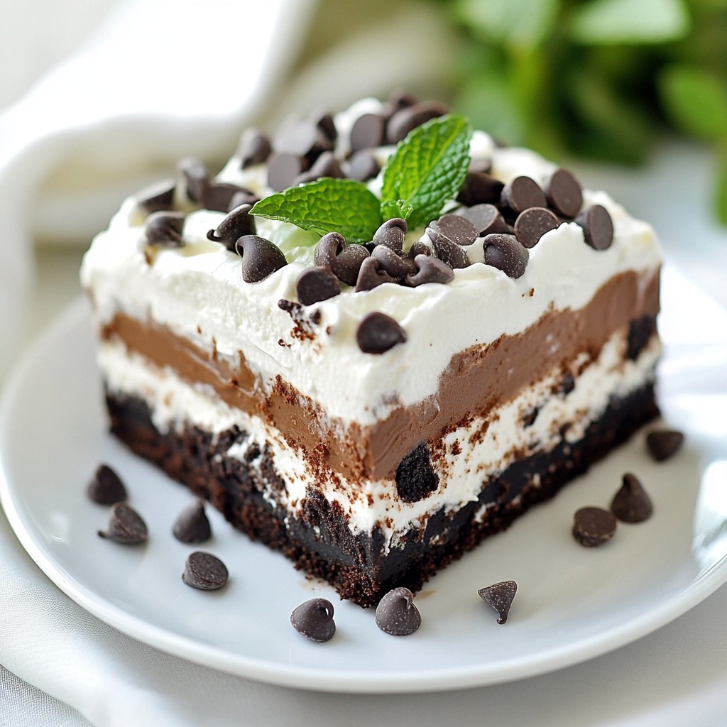 Oreo Mint Chocolate Lasagna Delicious Layered Treat