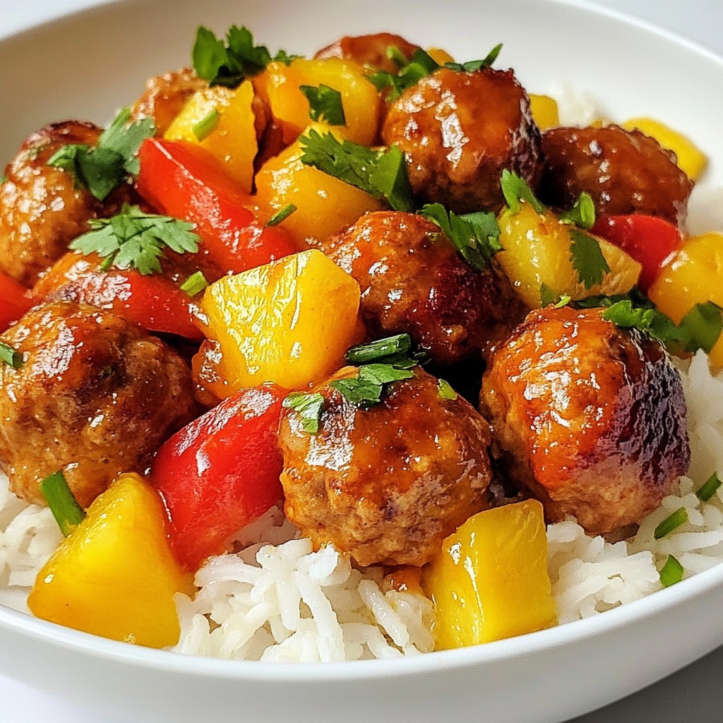 Sweet and Sour Chicken Meatballs Flavorful Delight