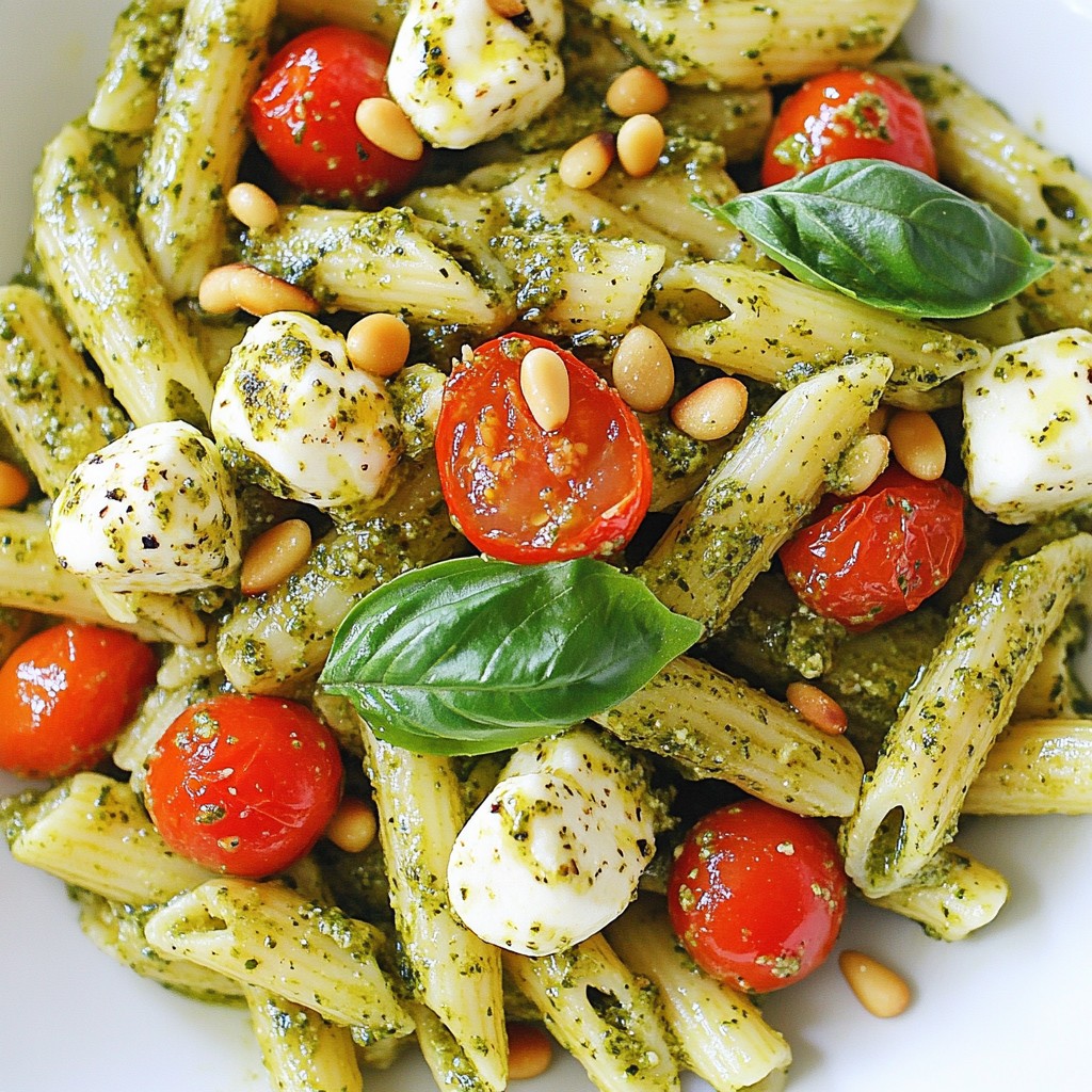 Pesto Caprese Pasta Flavorful and Simple Recipe