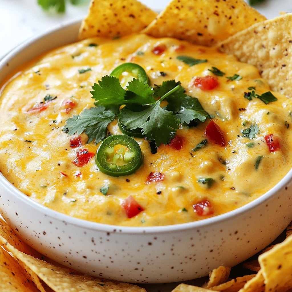 Cheesy Jalapeno Queso Dip Creamy Flavorful Delight