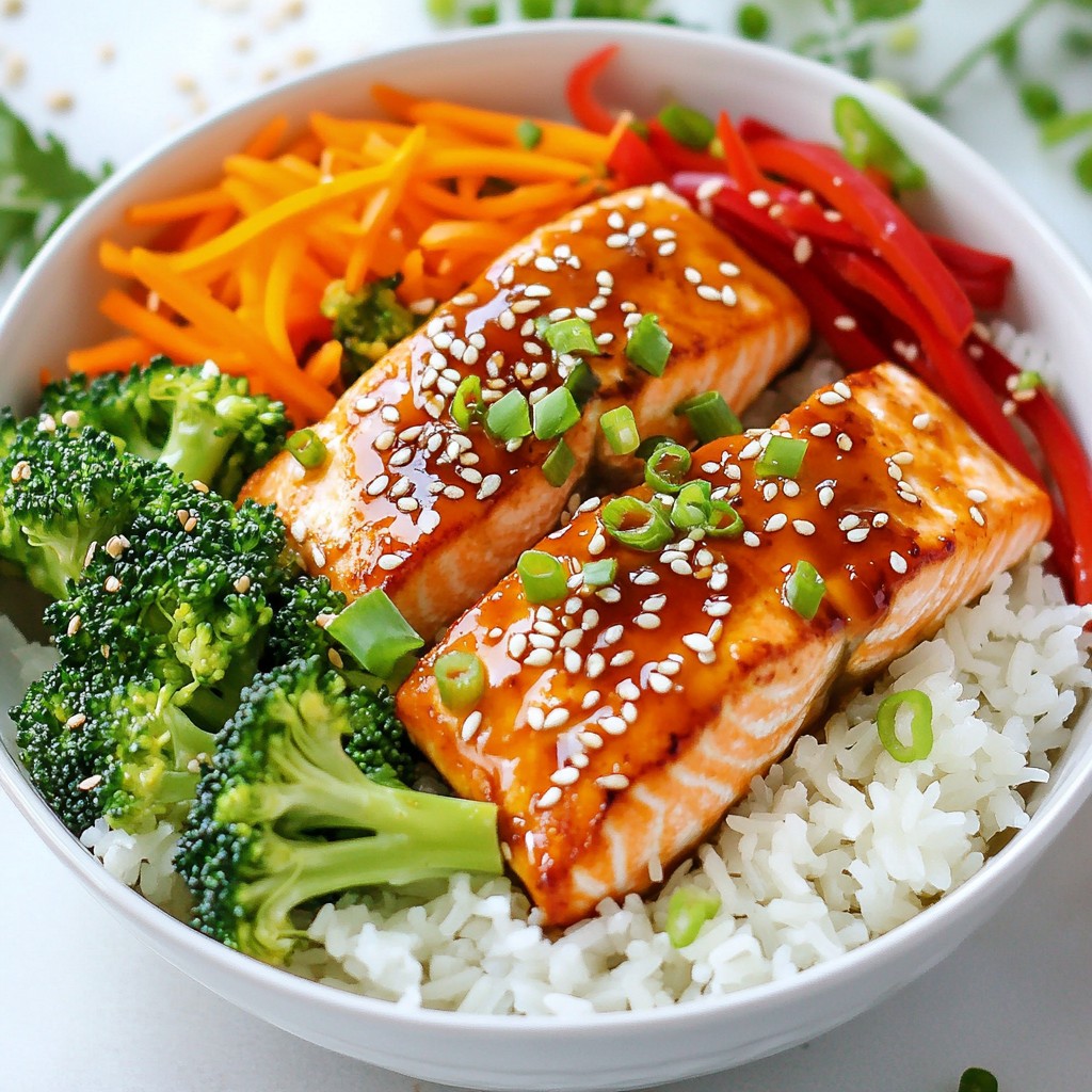 Teriyaki Glazed Salmon Bowls Flavorful Dinner Delight