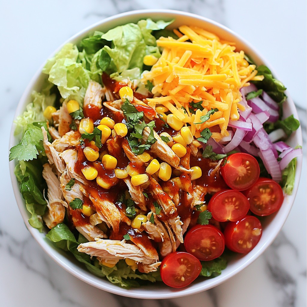 BBQ Ranch Chicken Salad Flavorful and Fresh Meal