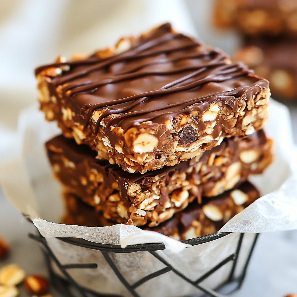 Chocolate Hazelnut Energy Bars Healthy Snack Recipe