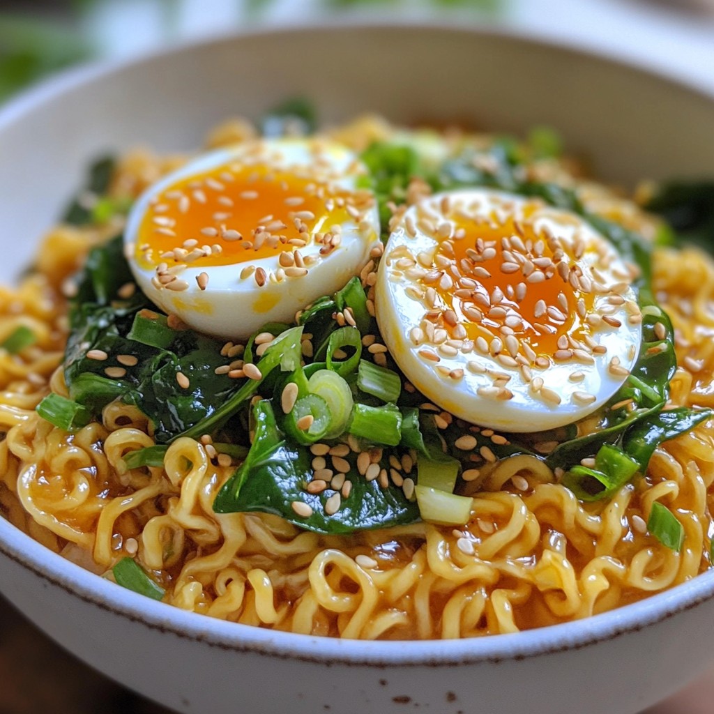 Savory Sesame Garlic Ramen Noodles Easy and Quick Meal