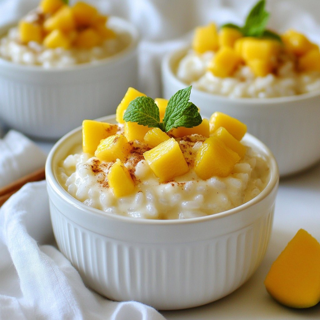 Mango Coconut Rice Pudding Creamy and Delicious Delight