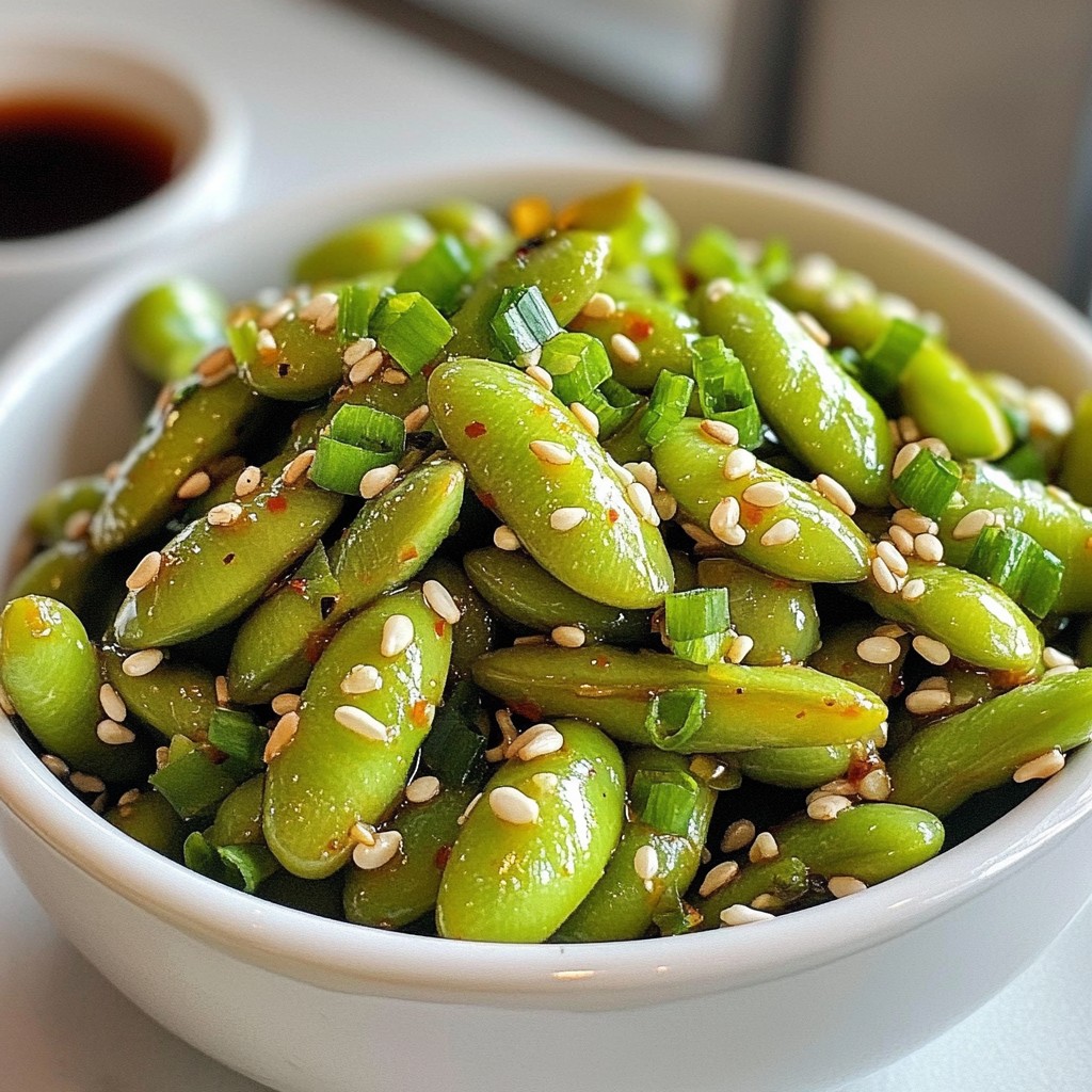 Spicy Garlic Edamame Flavorful and Easy Recipe