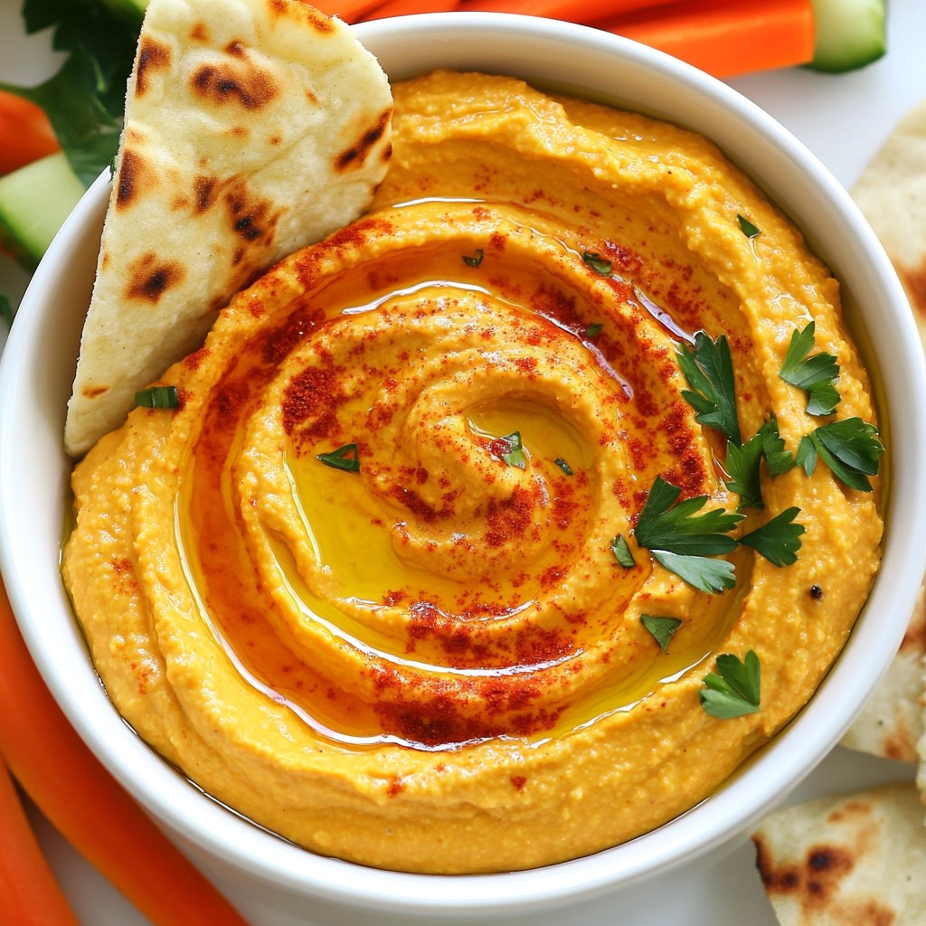 Roasted Red Pepper Hummus Simple and Savory Recipe