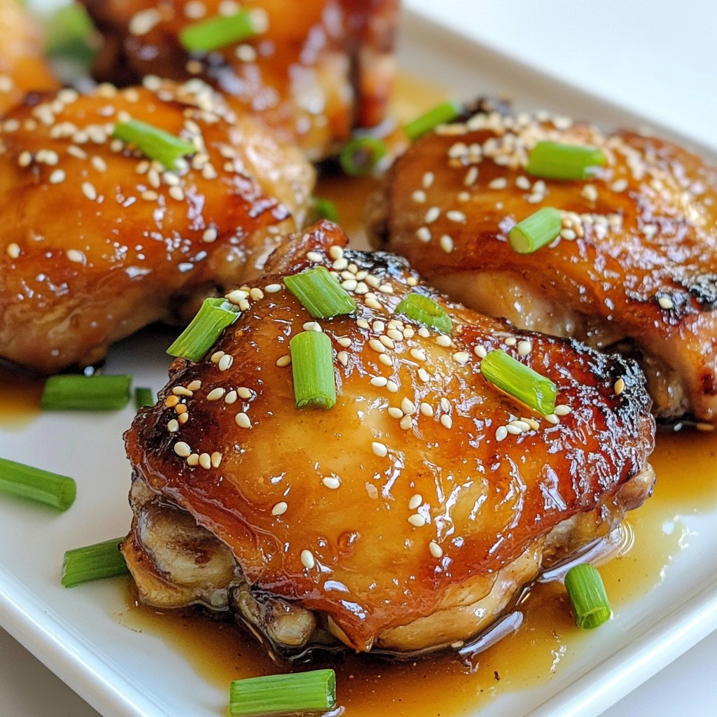 Honey Sesame Chicken Thighs Savory and Juicy Delight