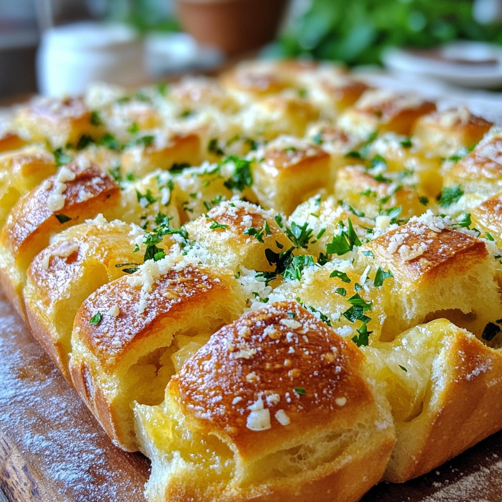 Garlic Parmesan Pull-Apart Bread Irresistible Delight