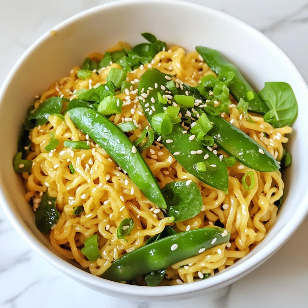 Flavorful Sesame Garlic Ramen Noodles Easy Recipe