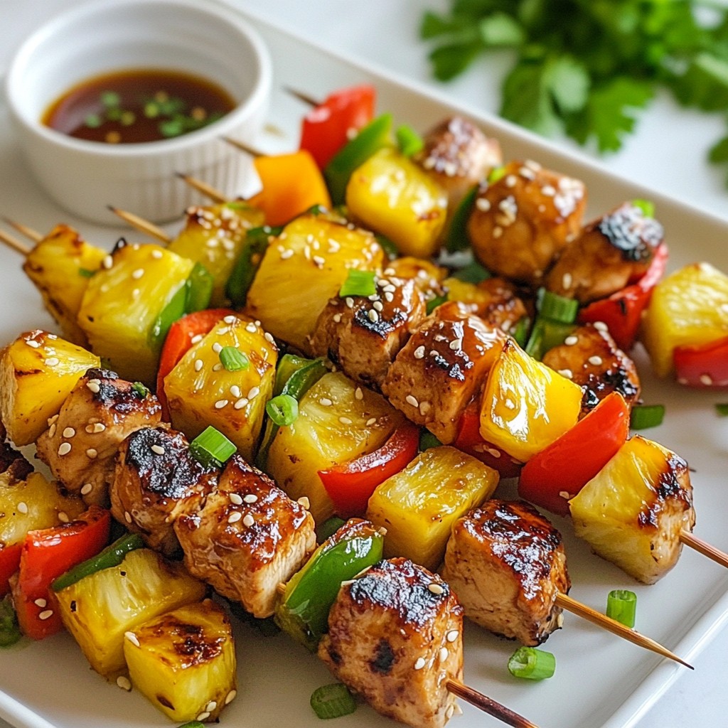 Pineapple Teriyaki Chicken Kabobs Flavorful and Easy