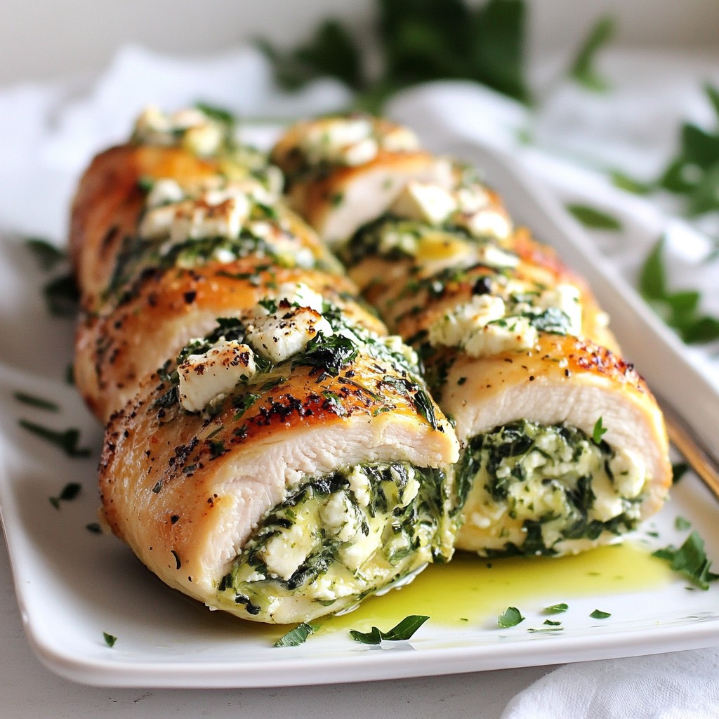 Spinach Feta Stuffed Chicken Breast Scrumptious Meal