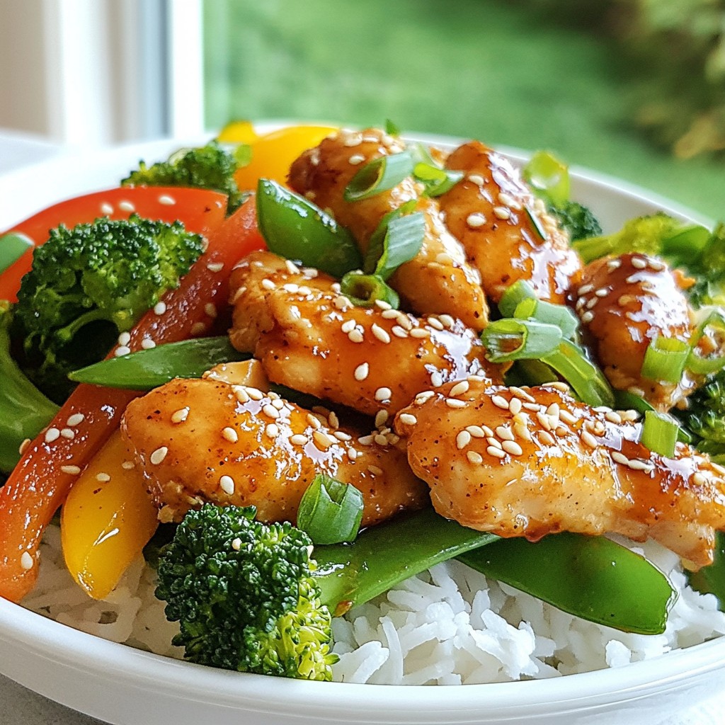 Honey Sesame Chicken Stir Fry Flavorful Dinner Meal
