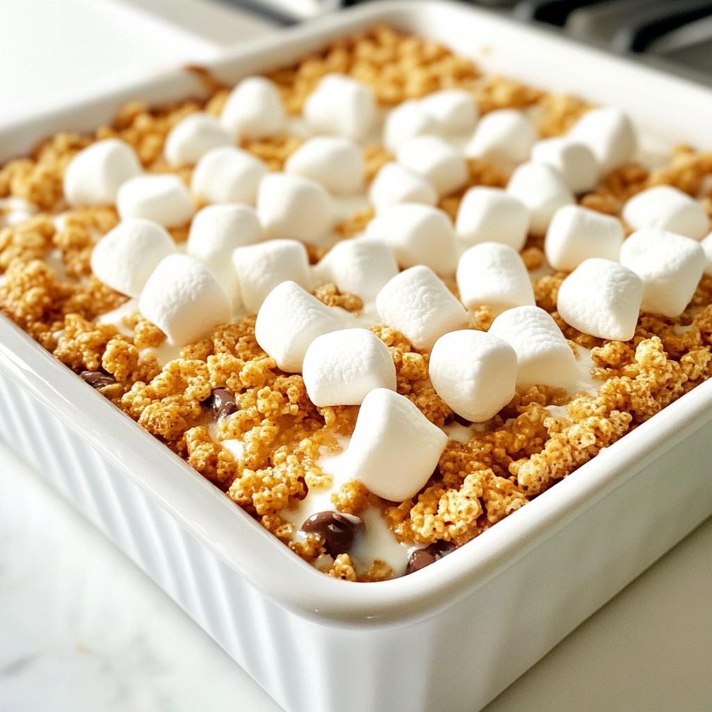 S’mores Rice Krispie Treats Delightfully Simple Snack